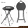 Lightweight metal and plastic foldable stools